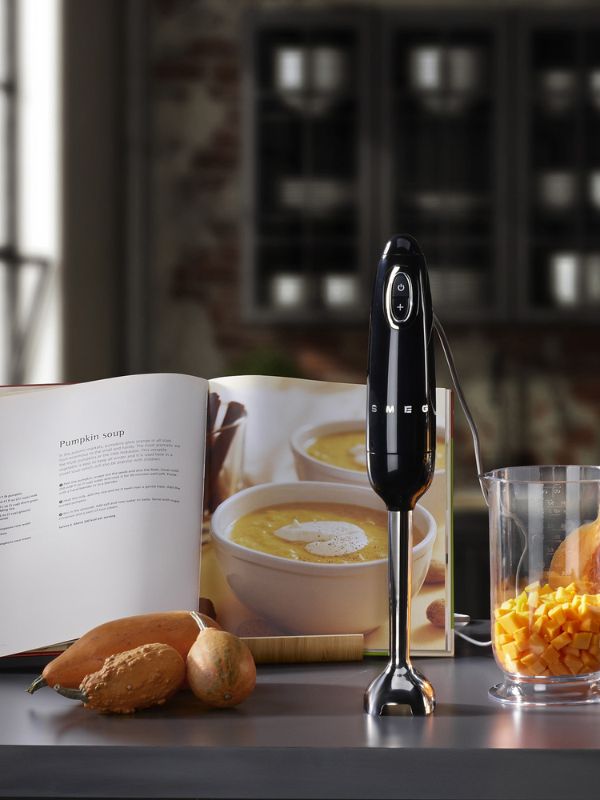 Batidora de Mano Smeg Negra